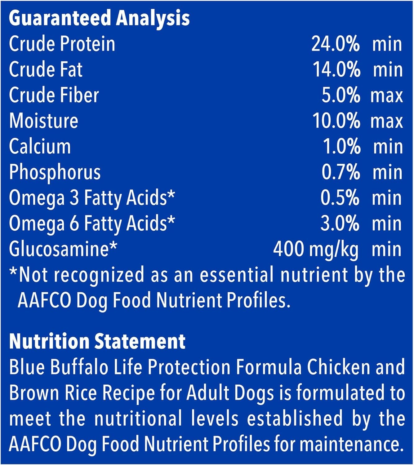 Blue Buffalo Life Protection Formula Natural Adult Dry Dog Food, Chicken and Brown Rice 30-Lb