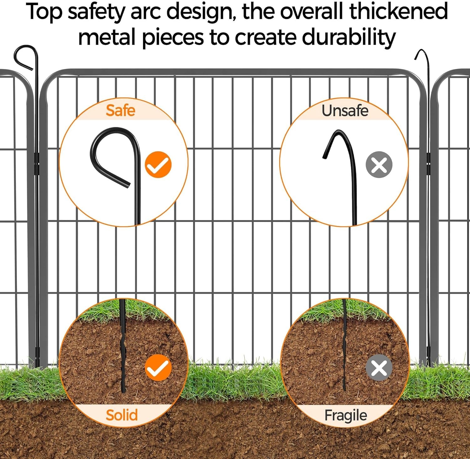 Yaheetech Dog Playpen Outdoor, Indoor Pen for Large/Medium/Small Dogs Animals Portable Playpen for RV Camping Garden Yard 32" Height 16 Panels