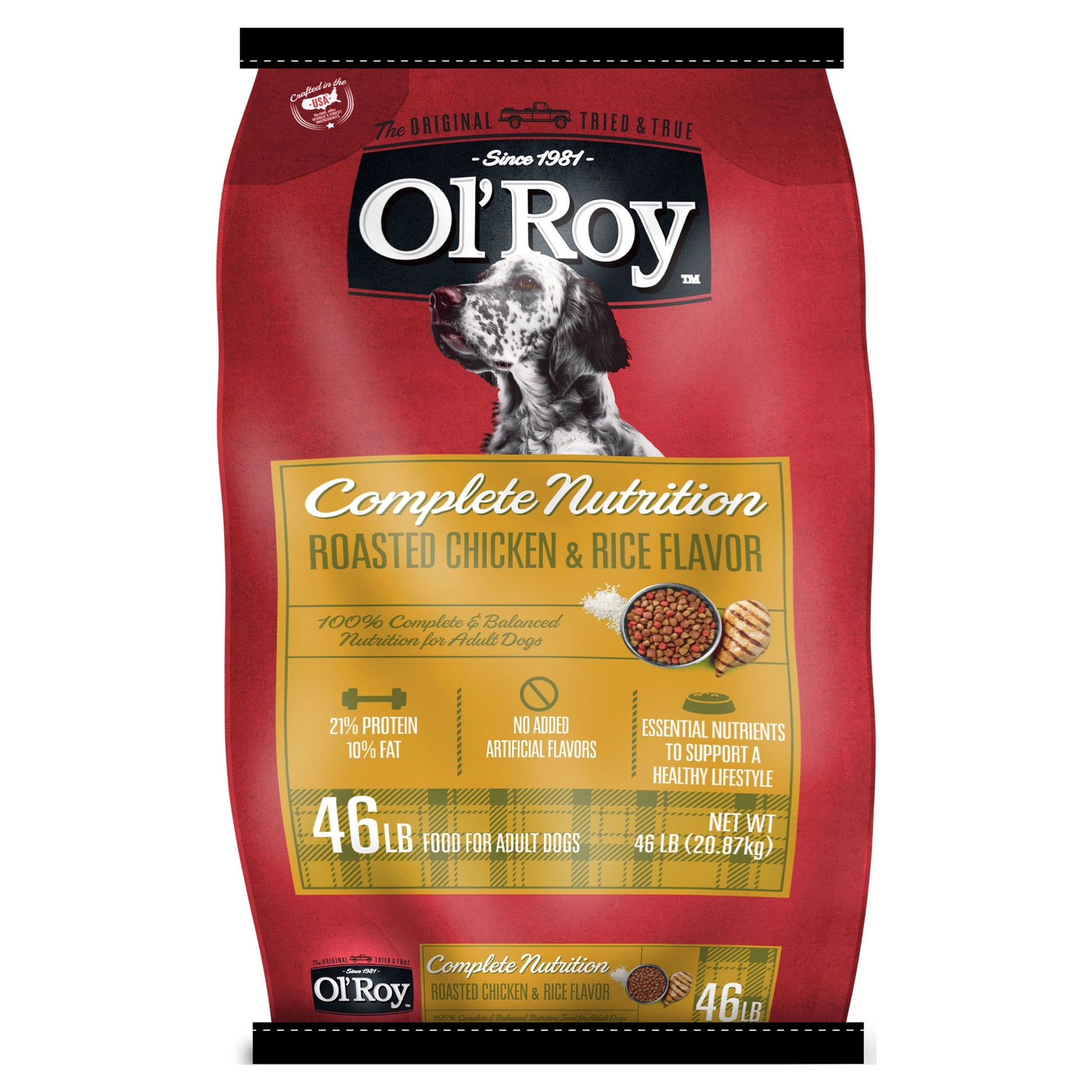 Ol' Roy Complete Nutrition Roasted Chicken & Rice Flavor Dry Dog Food, 4 Lbs