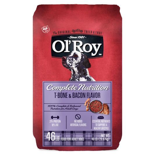 Ol' Roy Complete Nutrition T-Bone & Bacon Flavor Dry Dog Food, 15 Lbs