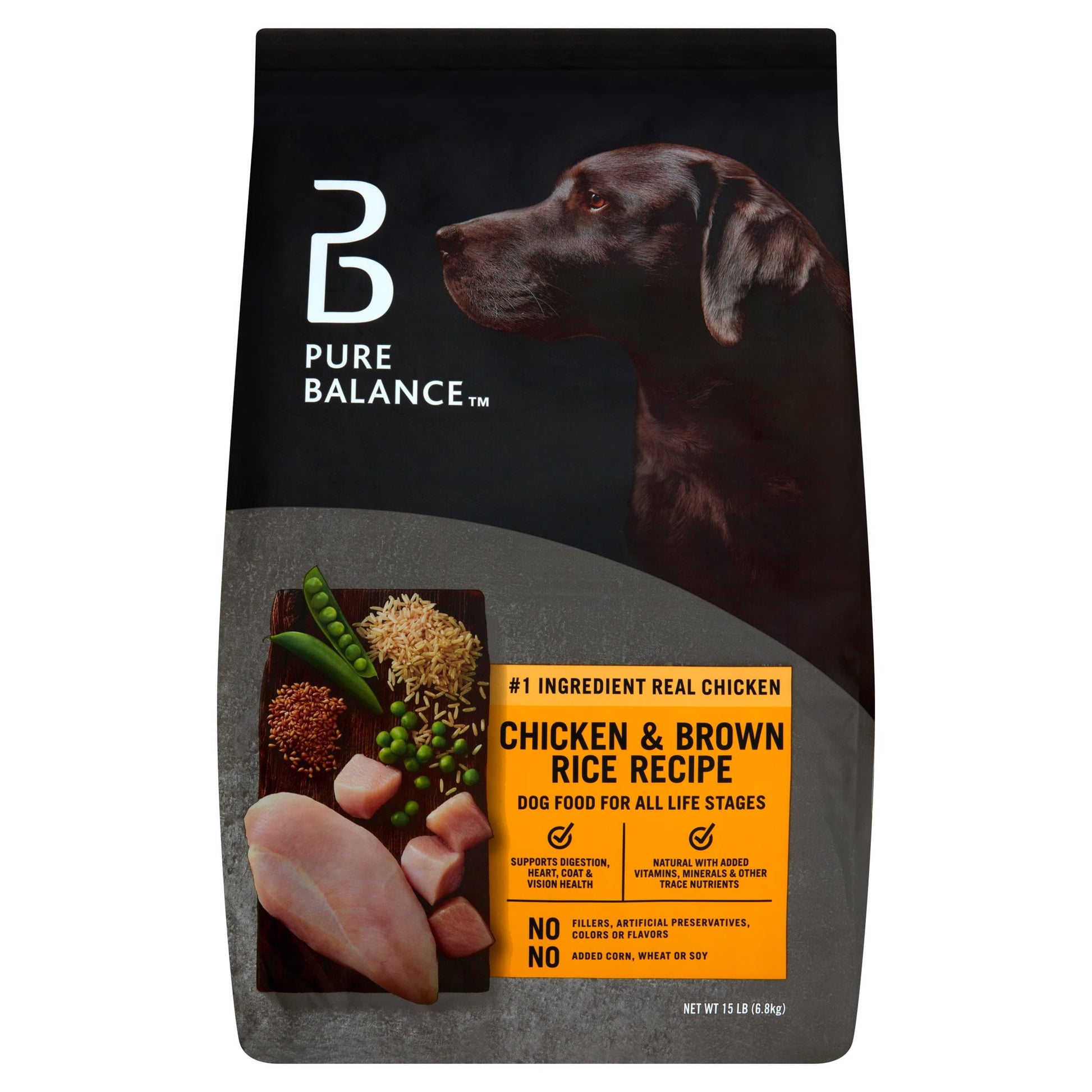 Pure Balance Chicken & Brown Rice Recipe Dry Dog Food, 30 Lbs