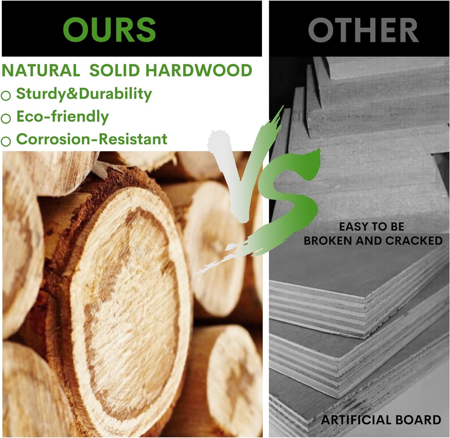 LZRS Solid Hardwood Freestanding Pet Gate,Wooden Dog Gates for Doorways,Nature Wood Dog Gates for the House,Dog Gate for Stairs,Freestanding Indoor Gate Safety Fence,Natural,30" Height-3 Panels