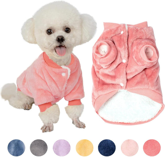 Fabricastle Dog Sweater, Dog Clothes, Dog Coat, Dog Jacket for Small or Medium Dogs Boy or Girl, Ultra Soft and Warm Cat Pet Sweaters (Pink Rose, Large)