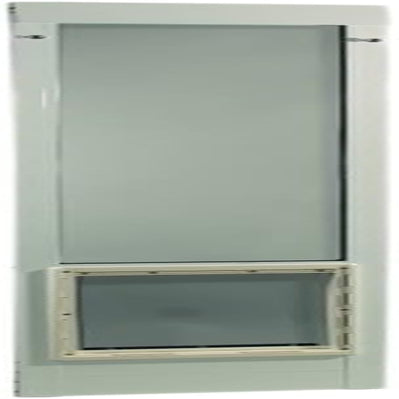 Ideal Pet Products Aluminum Pet Patio Door, Adjustable Height 77-5/8" to 80-3/8", 10-1/2" X 15" Flap Size, White