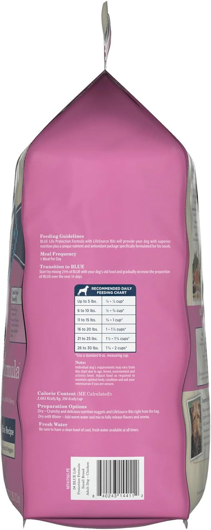 Blue Buffalo Life Protection Formula Natural Adult Small Breed Dry Dog Food, Chicken and Brown Rice 5-Lb Trial Size Bag