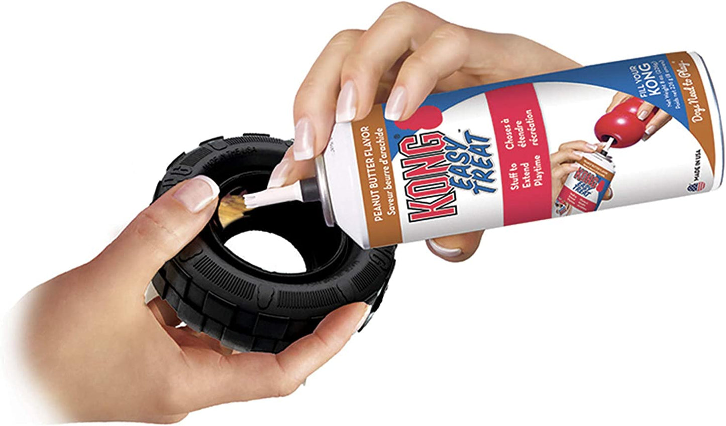 KONG Extreme Tires - Kong'S Most Durable Natural Rubber Chew & Fetch Toy - Treat Dispenser Dog Tire Toy - Pet Supplies for Outdoor & Indoor Play - for Medium/Large Dogs