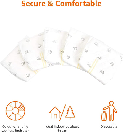 Amazon Basics Male Dog Wrap, Disposable Diapers, Large - Pack of 30, White