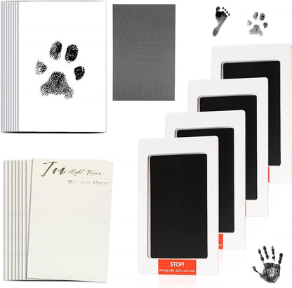 Inkless Paw Print Kit,Dog Paw Print Kit,Dog Nose Print Kit,Clean Touch Ink Pads and Imprint Cards,Pet Paw Print Impression Kit for Dogs Cats Footprint Keepsake