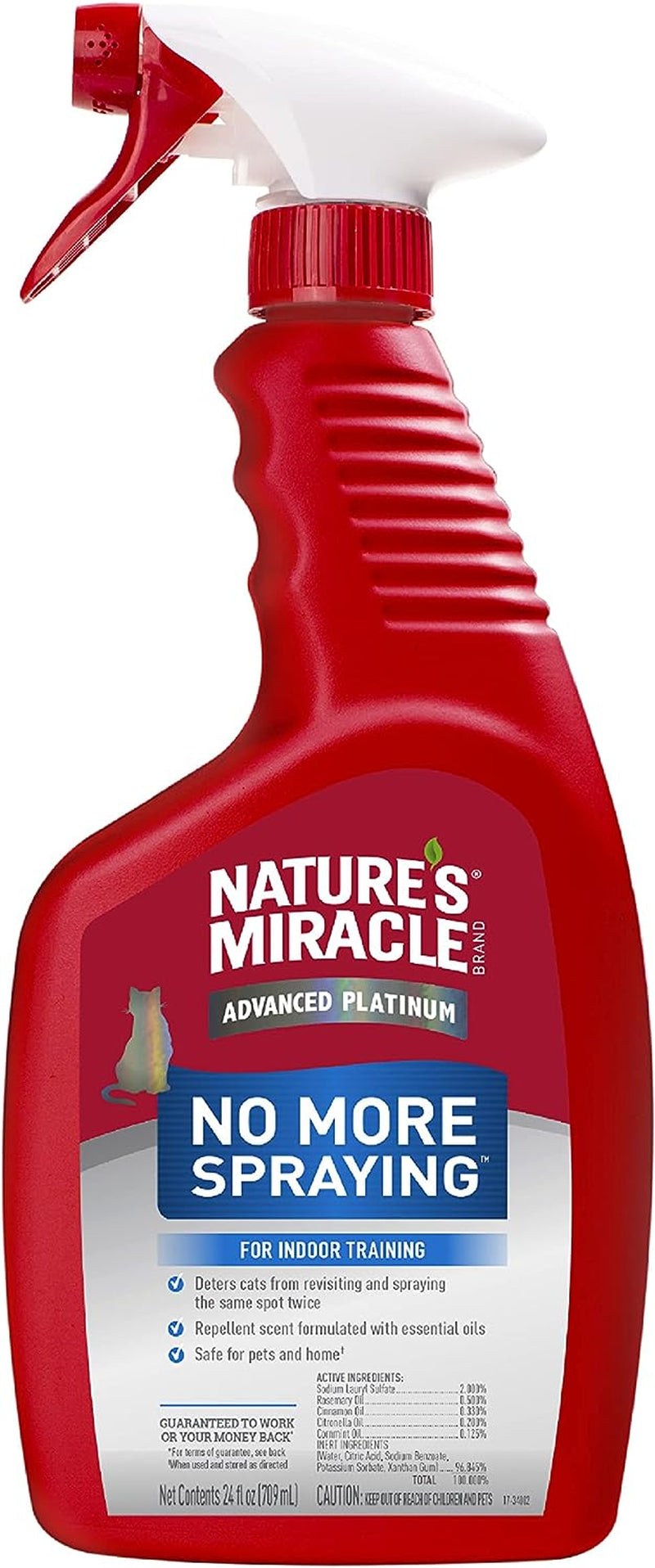 Nature'S Miracle Advanced Platinum No More Spraying, 24 Ounces, Helps Discourage Repetitive Cat Spraying