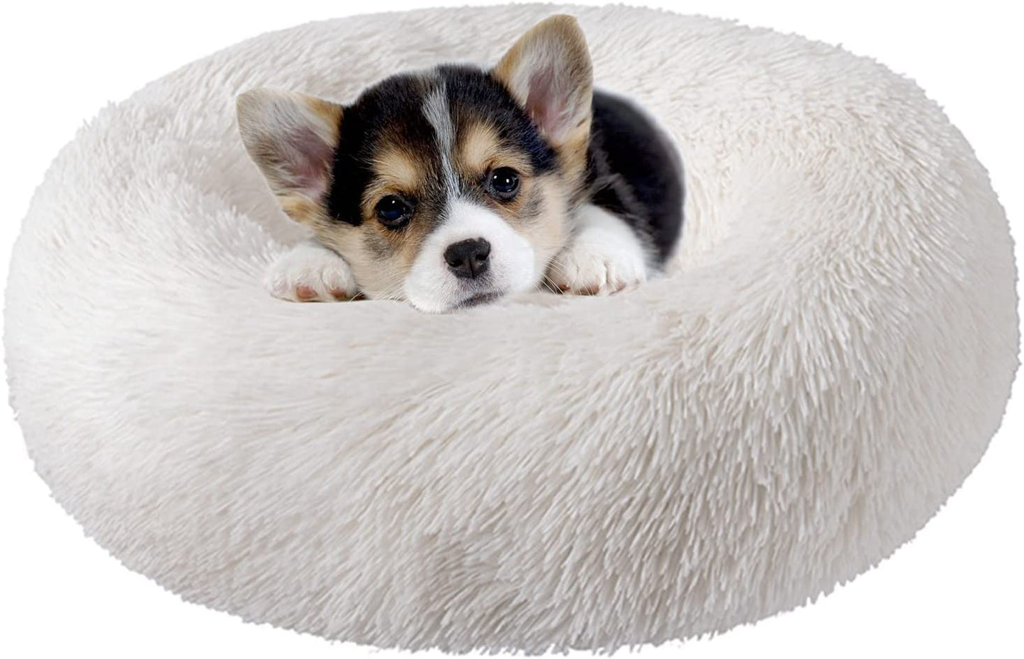 Cat Beds for Indoor Cats,20 Inch Dog Bed for Small Melium Large Dogs, Washable-Round Pet Bed for Puppy and Kitten with Slip-Resistant Bottom