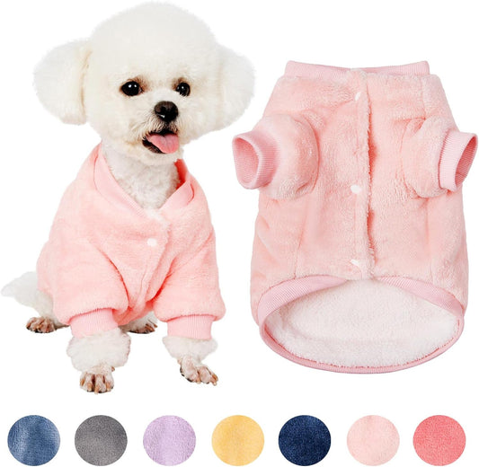 Fabricastle Dog Sweater, Dog Clothes, Dog Coat, Dog Jacket for Small or Medium Dogs Boy or Girl, Ultra Soft and Warm Cat Pet Sweaters (Pink, Medium)
