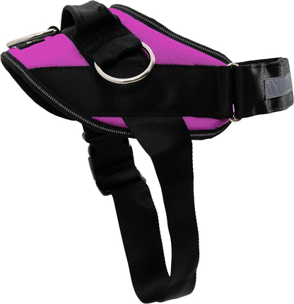 Shawnco Essential Dog Harness, No-Pull Pet Vest with 3 Leash Clips, No Choke, Reflective, Adjustable and Padded, for Easy Walking and Training for Small, Medium and Large Dogs (Orchid, XL)