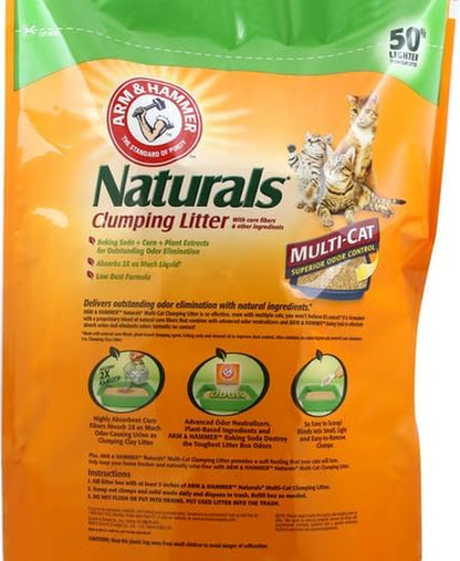 ARM HAMMER Naturals Cat Litter, Multi Cat, 18Lb Bag