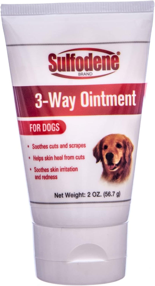 Sulfodene Dog Wound Care Ointment, Relieves Pain & Prevents Infection for Dog Cuts, Scrapes, Bites and Injuries, 2 Ounce