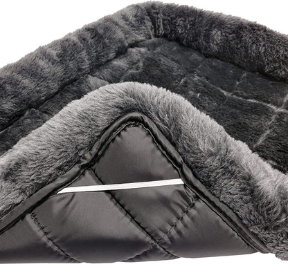 Midwest Homes for Pets Bolster Dog Bed 36L-Inch Gray Dog Bed W/ Comfortable Bolster | Ideal for Intermediate Dog Breeds & Fits a 36-Inch Dog Crate | Easy Maintenance Machine Wash & Dry