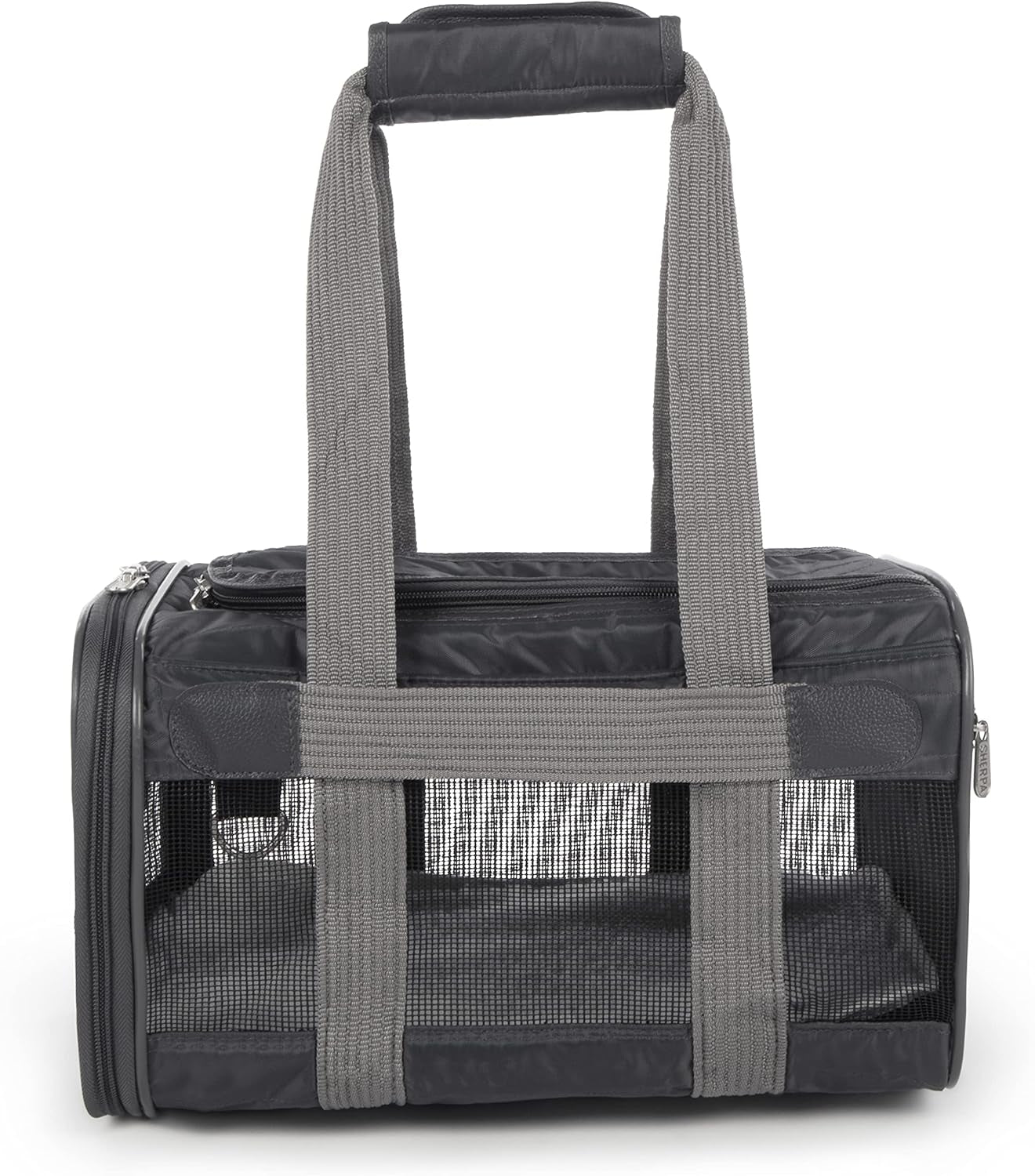 Sherpa Original Deluxe Travel Pet Carrier, Airline Approved & Guaranteed on Board - Charcoal Gray, Small