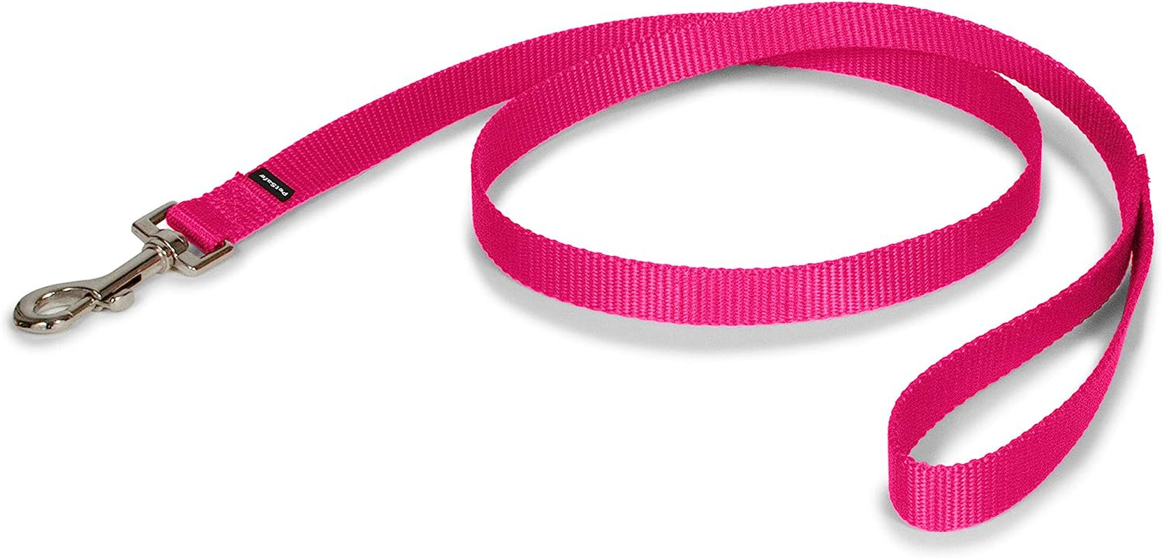 Petsafe Nylon Dog Leash - Strong, Durable, Traditional Style Leash with Easy to Use Bolt Snap - 3/4 In. X 3 Ft., Raspberry Pink