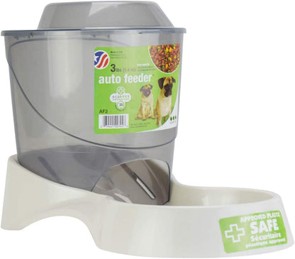 Van Ness Pets Extra Small Auto Gravity Feeder, 1.5 Pound Capacity for Dogs and Cats, White