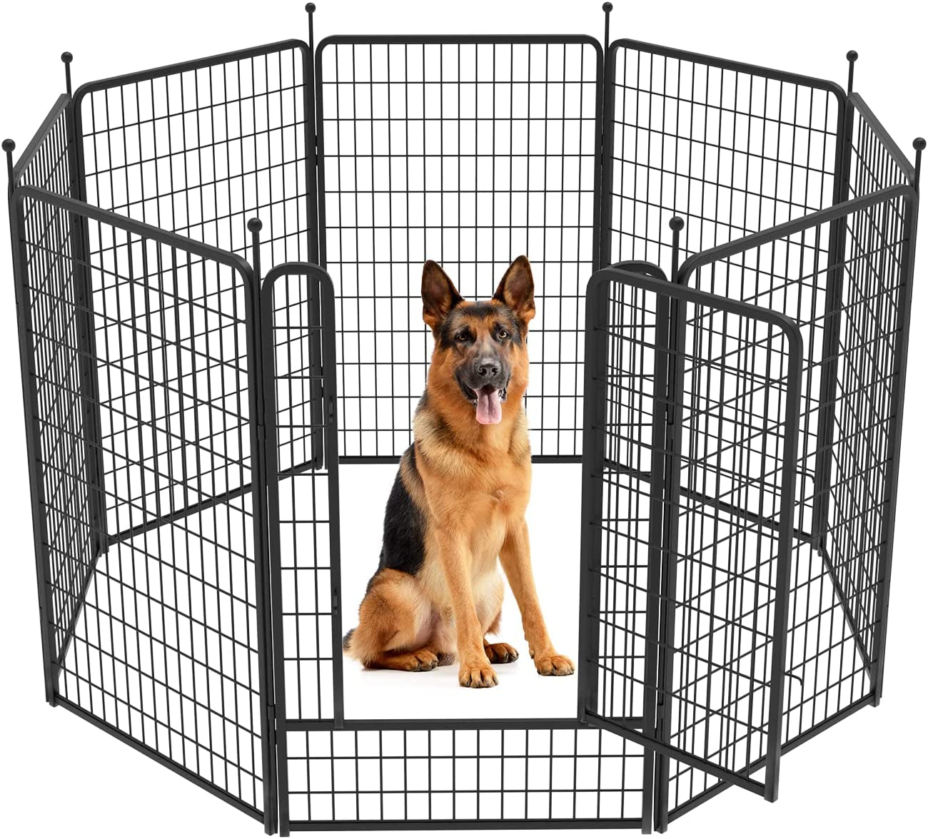 FXW Rollick Dog Playpen for Yard, RV Camping│Patented, 50 Inch 8 Panels