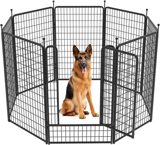 FXW Rollick Dog Playpen for Yard, RV Camping│Patented, 50 Inch 8 Panels