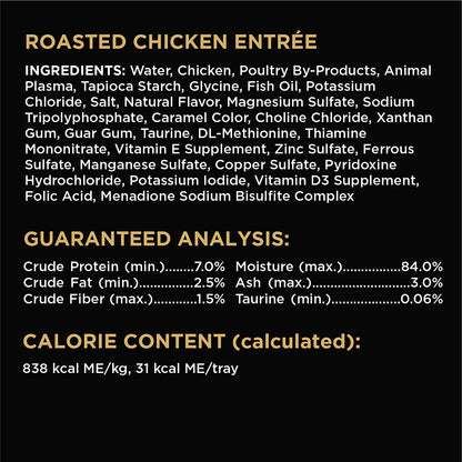 Sheba Perfect Portions Cuts in Gravy Wet Cat Food Trays (36 Count, 72 Servings), Roasted Chicken, Signature Tuna and Tender Turkey Entrée, Easy Peel Twin-Pack Trays