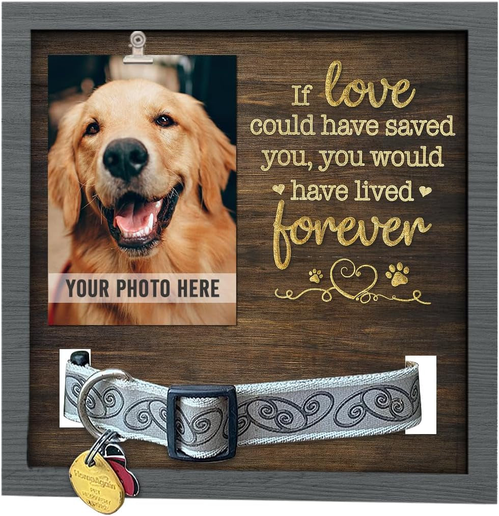 Pawfect House 9X9 Pet Loss Sign - Dog Memorial Gifts for Loss of Dog, Pet Memorial Gifts, Cat Memorial, Dog Frames for Pictures Memorial, Pet Loss Gifts, Pet Memorial Frame