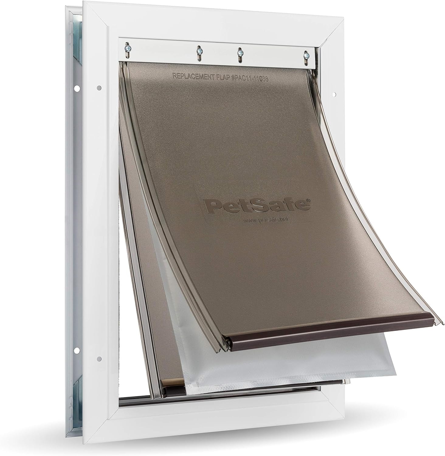 Petsafe Extreme Weather Aluminum Pet Door - Most Energy Efficient Pet Door - 3 Flaps for Insulation - for Dogs and Cats - Size Medium