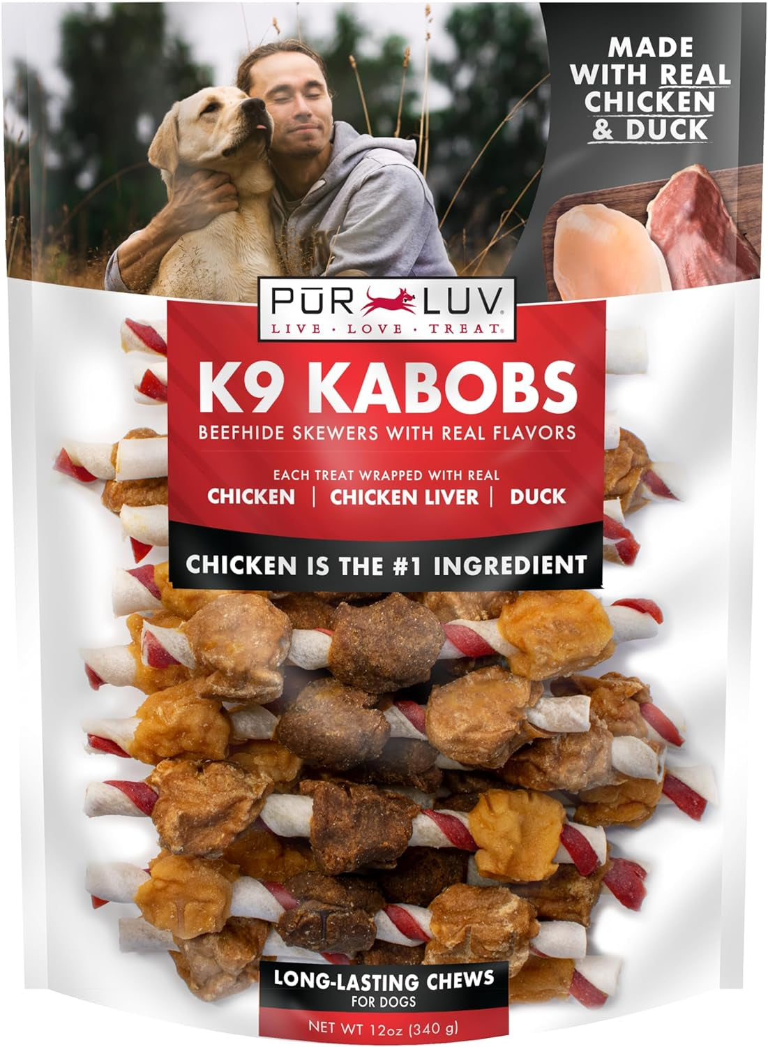 Dog Treats, Chicken & Sweet Potato Jerky Wraps, Made with Real Chicken, 16 Ounces, Rawhide Free, Healthy, Easily Digestible, Long Lasting, High Protein Dog Treat, Satisfies Dog'S Urge to Chew