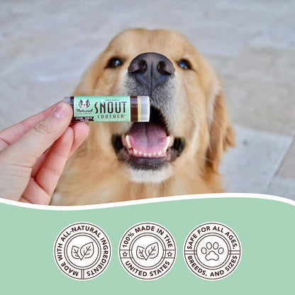 Natural Dog Company Snout Soother Dog Nose Balm, 4 Oz. Tin, Dog Balm for Paws and Nose, Moisturizes & Soothes Dry Cracked Noses, Plant Based Nose Cream for Dogs