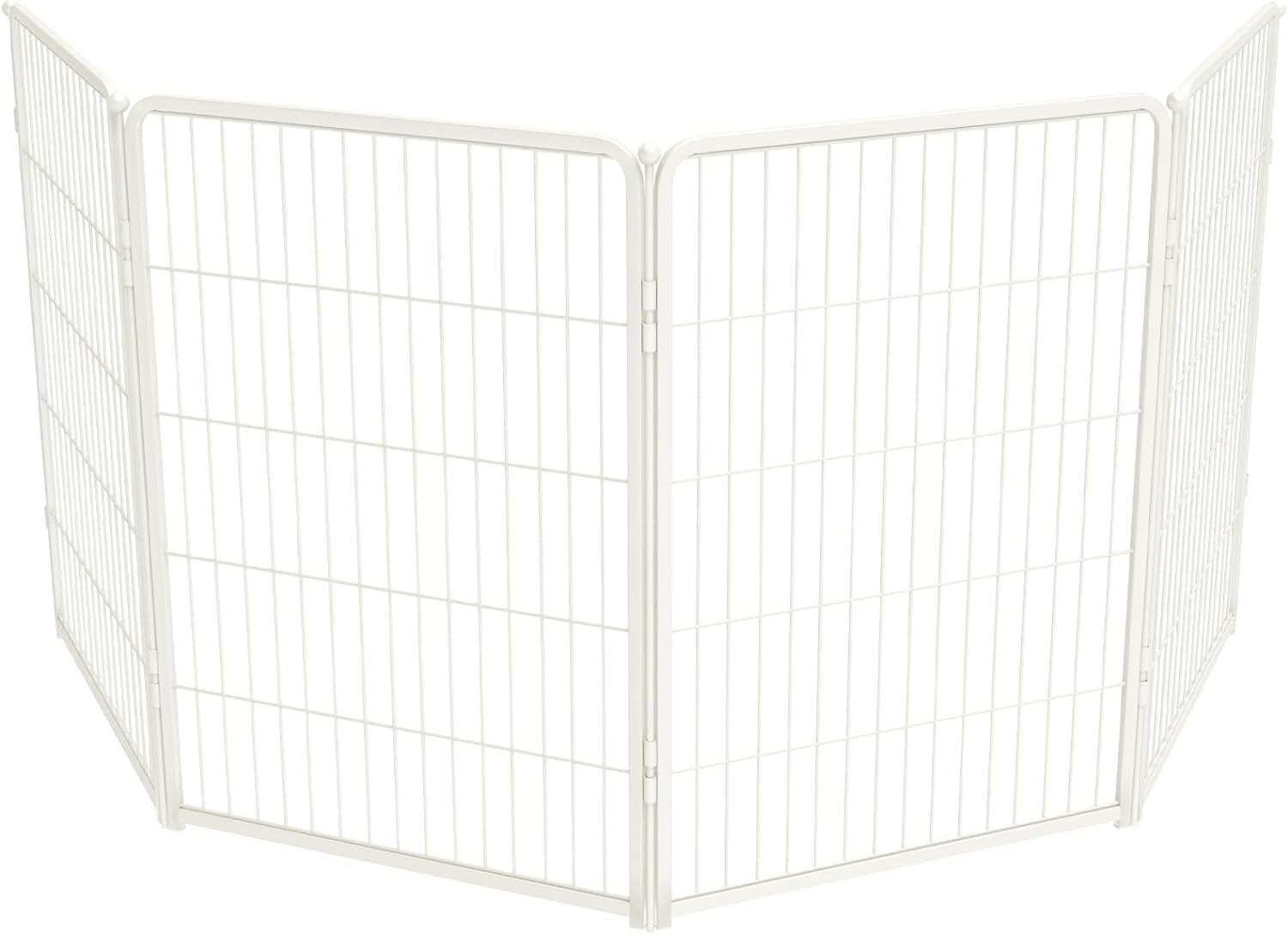 FXW Homeplus Dog Playpen Designed for Indoor Use, 40" Height for Large Dogs, White│Patented