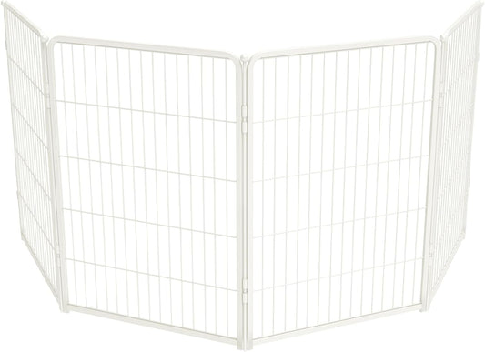 FXW Homeplus Dog Playpen Designed for Indoor Use, 40" Height for Large Dogs, White│Patented