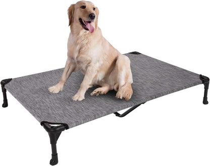 Veehoo Cooling Elevated Dog Bed, Portable Raised Pet Cot with Washable & Breathable Mesh, No-Slip Feet Durable Dog Cots Bed for Indoor & Outdoor Use, X Large, CWC1803-XL