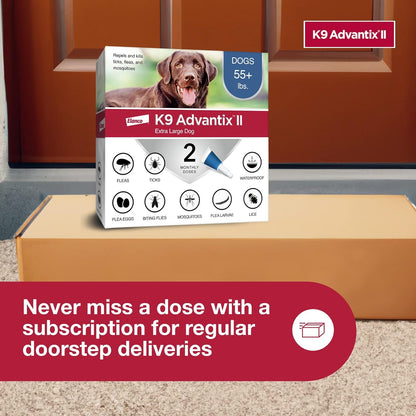 K9 Advantix II XL Dog Vet-Recommended Flea, Tick & Mosquito Treatment & Prevention | Dogs over 55 Lbs. | 8-Mo Supply