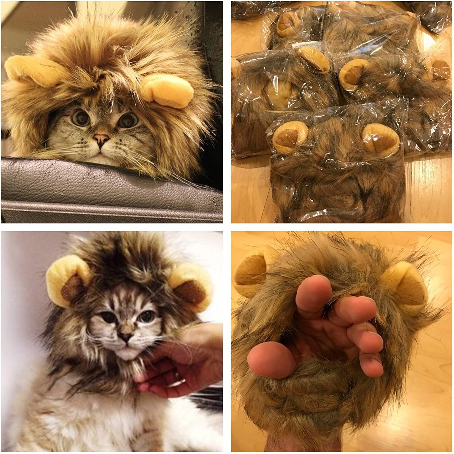 Lion Mane Costume for Cats