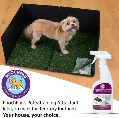 Potty Training Attractant Spray for Dogs & Puppies 16 Oz, Made in USA, Indoor Potty Pad & Outdoor Use, Dog Training & Behavior Aids Housebreaking Supplies