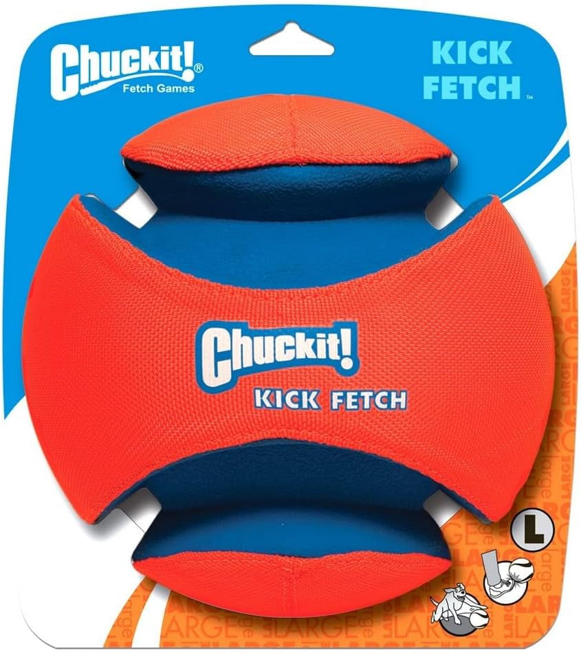 Chuckit! Kick Fetch Dog Toy Ball, Glow in the Dark, Small