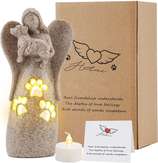 Dog Memorial Gifts, Candle Holder Statue, Pet Loss Gifts, Bereavement Gifts, Pet Sympathy Gifts