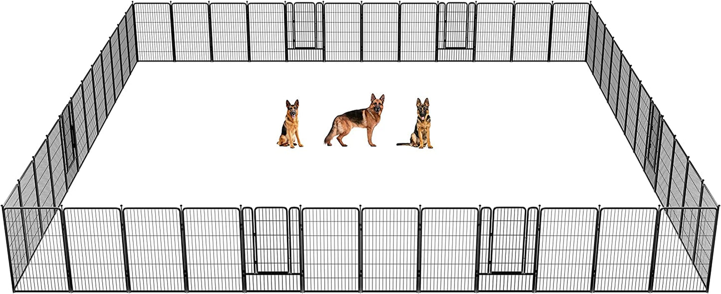 FXW Rollick Dog Playpen for Yard, RV Camping│Patented, 45 Inch 48 Panels