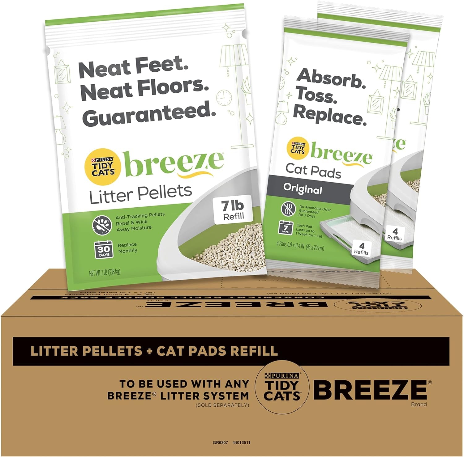 Purina Tidy Cats Breeze Litter System Cat Refill Bundle - 7.91 Lb. Box