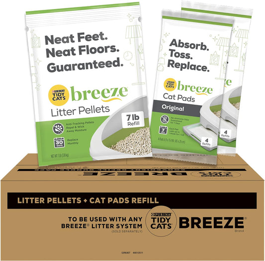 Purina Tidy Cats Breeze Litter System Cat Refill Bundle - 7.91 Lb. Box