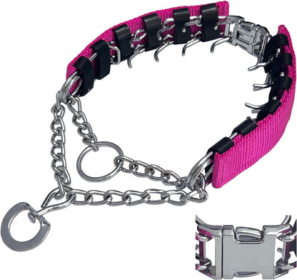 Dog No Pull Collar with Quick Release Buckle for Small Medium Large Dogs, Adjustable Collar with Nylon Cover