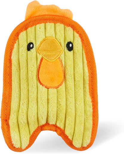 Outward Hound Durablez Tough Plush Squeaky Dog Toy, Chicken, Yellow, XS