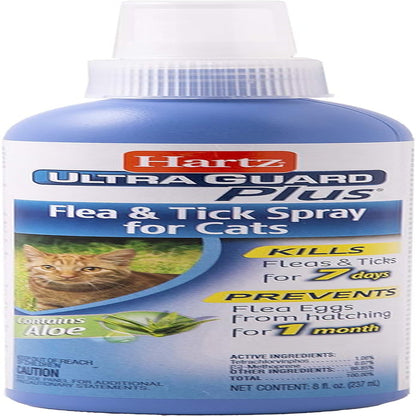 Hartz Ultraguard plus Cat Flea & Tick Spray, 8 Oz