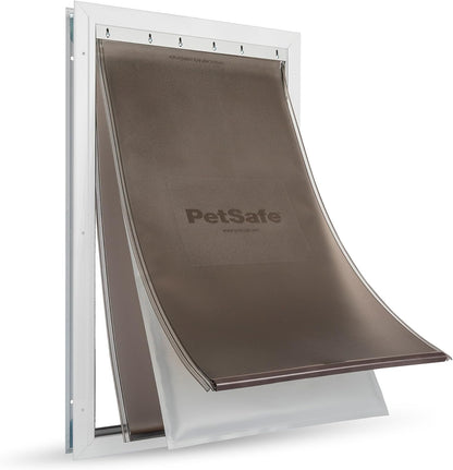 Petsafe Extreme Weather Aluminum Pet Door - Most Energy Efficient Pet Door -3 Flaps for Insulation - for Dogs and Cats - Size Extra Large