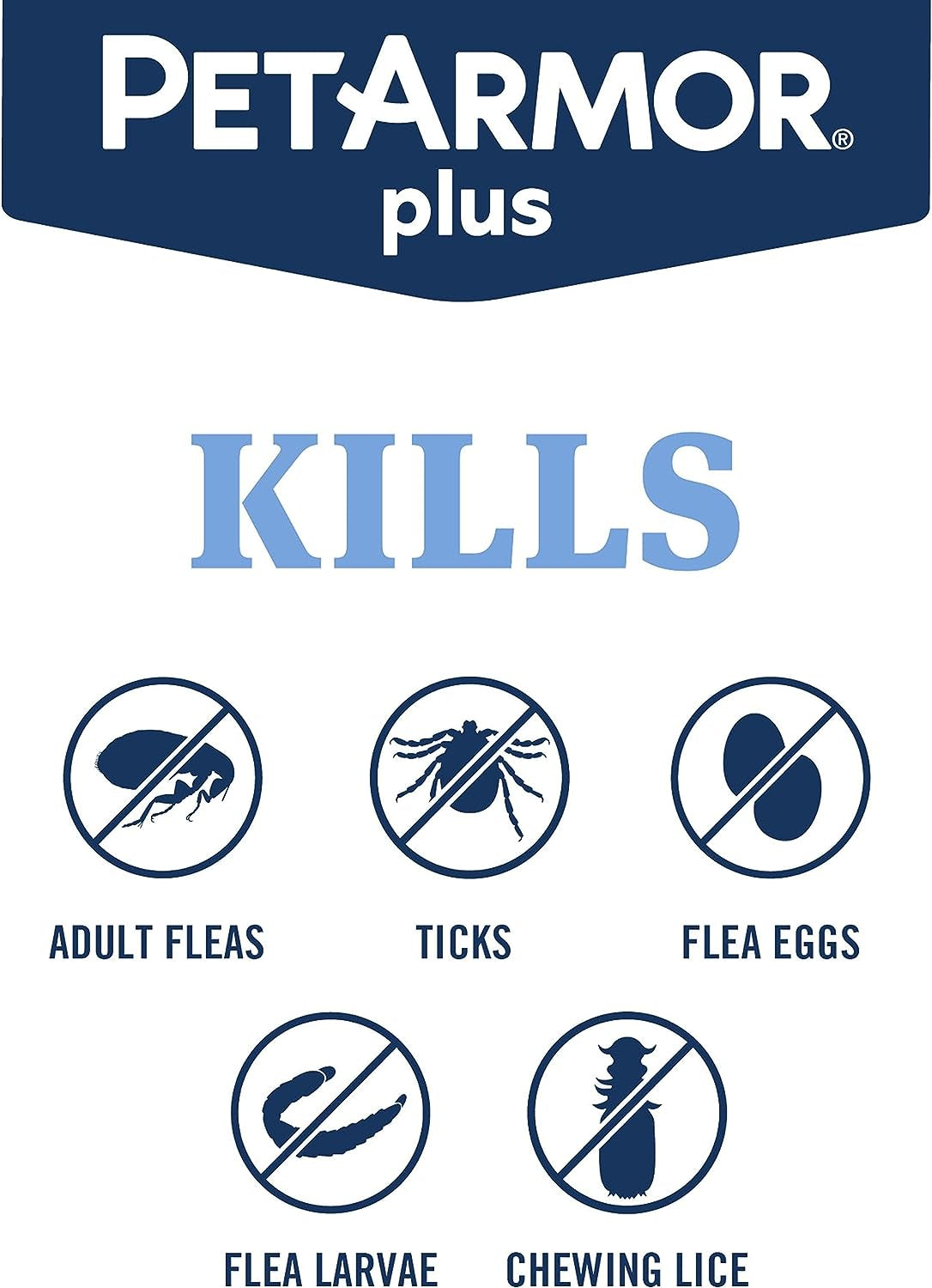 Petarmor plus Flea & Tick Prevention for Cats over 1.5 Lbs, Waterproof Topical, Fast Acting & Long Lasting, Compare to Leading Brand, 3 Doses