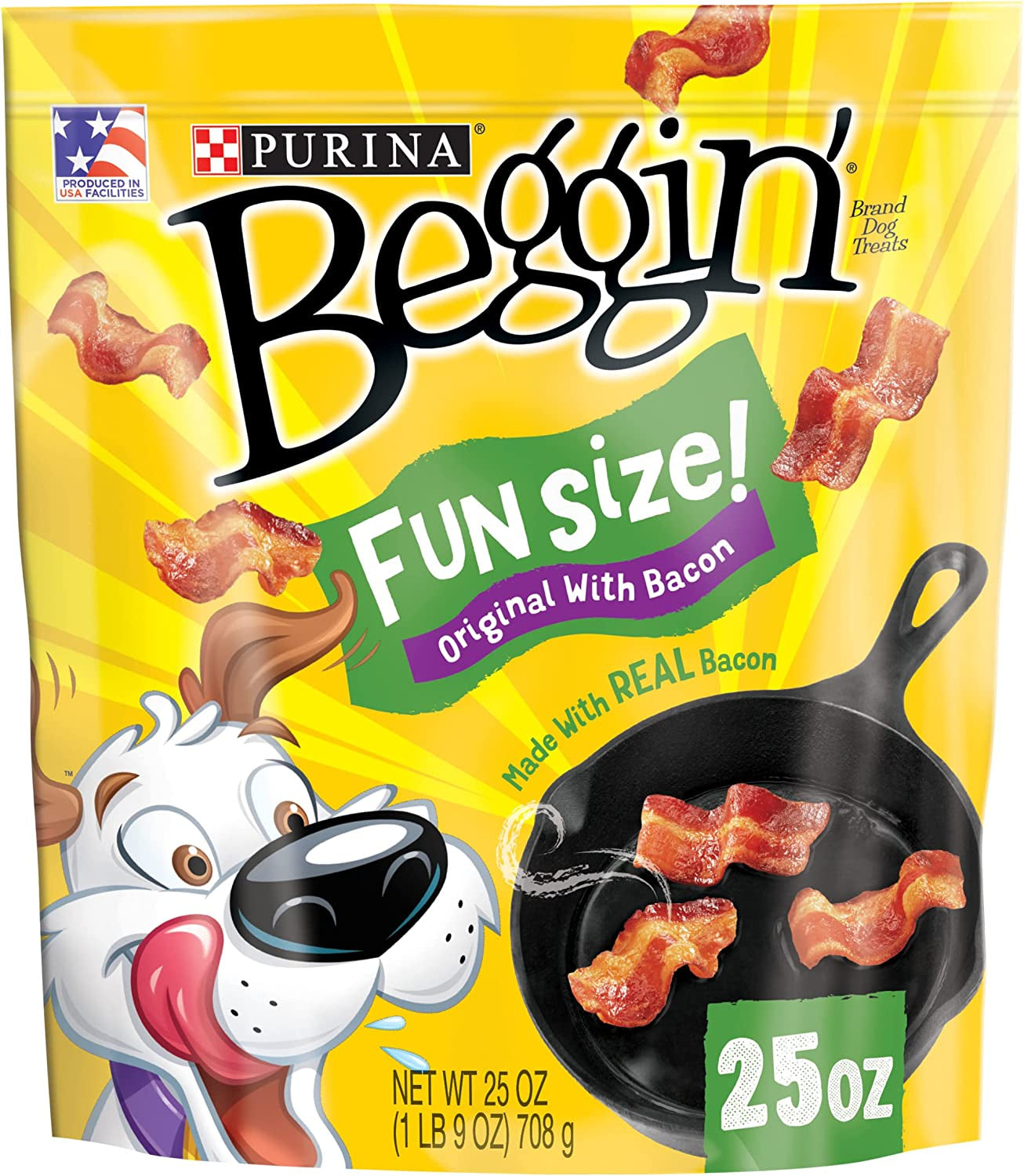 Purina Beggin' Strips with Real Meat Dog Treats, with Bacon and Peanut Butter Flavor - (Pack of 2) 26 Oz. Pouches