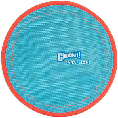 Chuckit! Paraflight Flying Disc Dog Toy, Large (9.75"), Orange and Blue