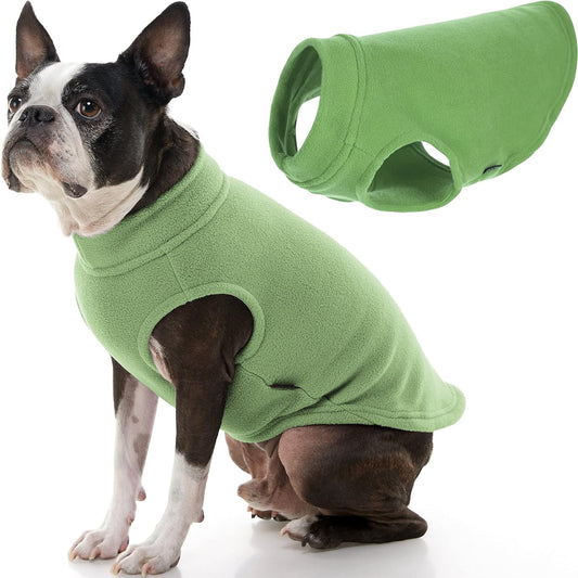 Gooby Stretch Fleece Vest Dog Sweater - Grass Green, 2X-Large - Warm Pullover Fleece Dog Jacket - Winter Dog Clothes for Small Dogs Boy - Dog Sweaters for Small Dogs to Dog Sweaters for Large Dogs