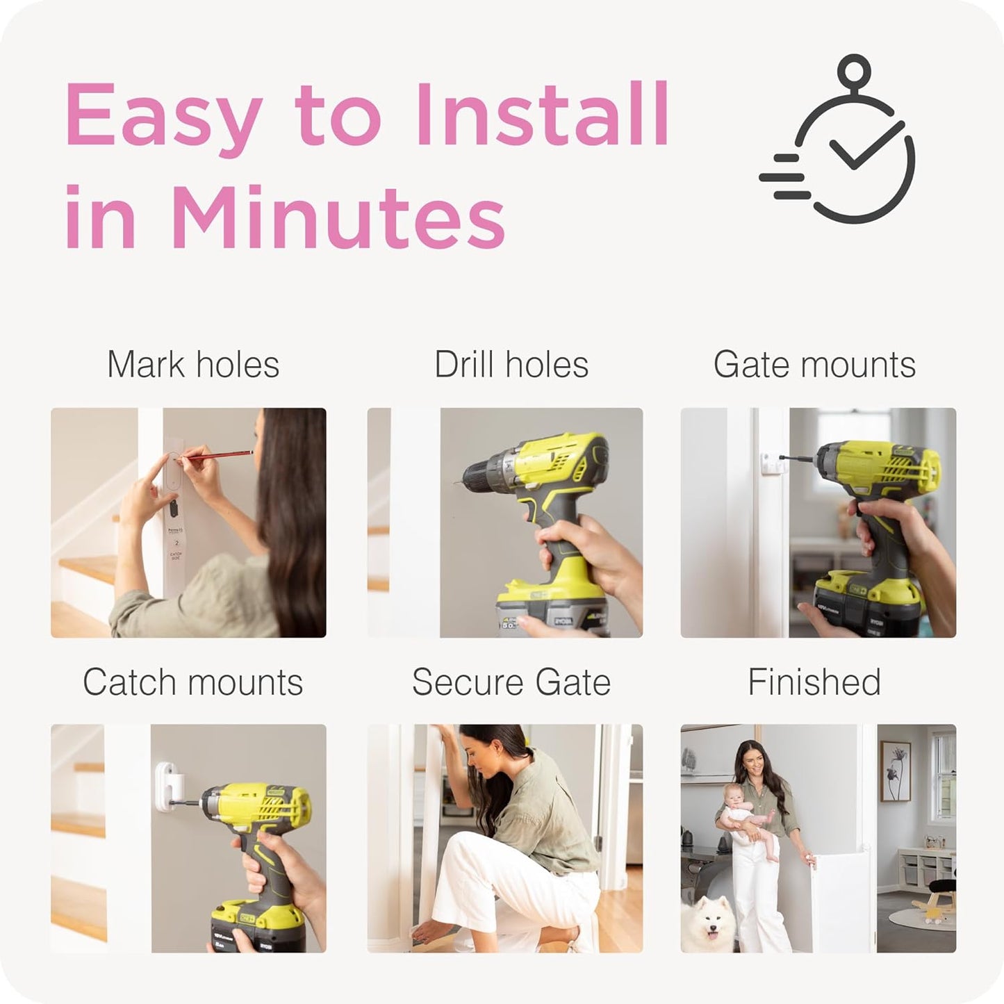 Retractable Baby Gate Perma Child Safety 33" Tall X 71” Wide, Mesh, for Stairs, Doorways, Dogs, Pets, Indoor, Outdoor, One-Handed Operation, Locking, Easy Install, Hardware Mount, Brown