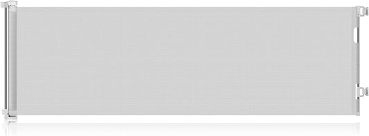 140 Inch Extra Long Baby Gate Dog Gates for the House Extra Wide Retractable Baby Gates Outdoor Extra Large Dog Gate Extra Long Baby Gates Indoor Extra Long Child Gates for Wide Openings (Light Gray)